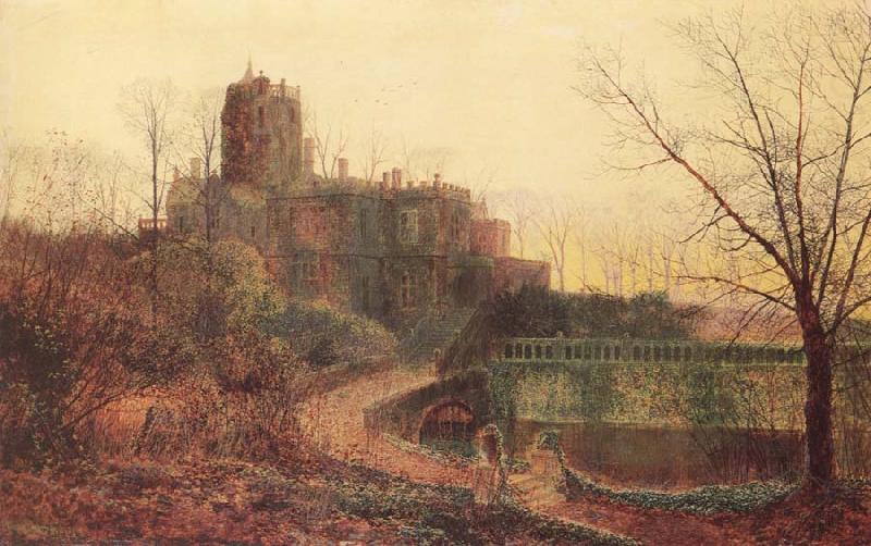 Atkinson Grimshaw The Deserted House oil painting picture